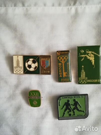 Значки футбол СССР, Чемпионат мира90, Олимпиада80