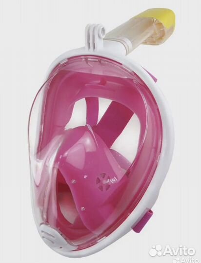 Маска полнолицевая S/M розовая