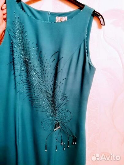Платье женское ручной работы бисер