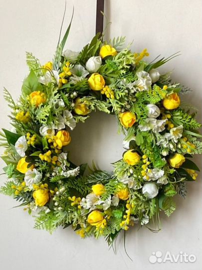 Весенний веночек 40 см