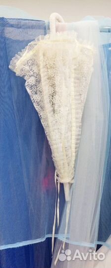 Зонт для невесты. Кружевной зонт для фотосессии