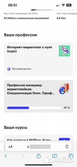 Курс от Skillbox Менеджер маркетплейсов