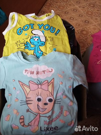 Детские вещи на девочку пакетом 86 92
