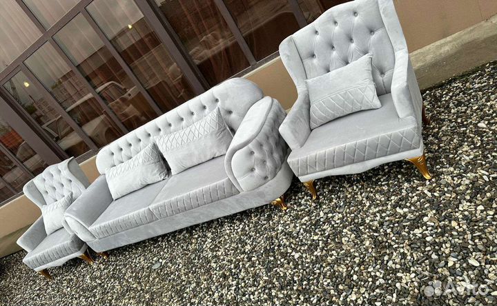 Диван и 2 кресла