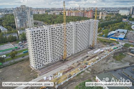 Ход строительства ЖК «Октябрьская набережная» 3 квартал 2022