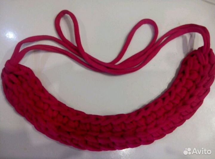 Модные украшения из трикотажной пряжи