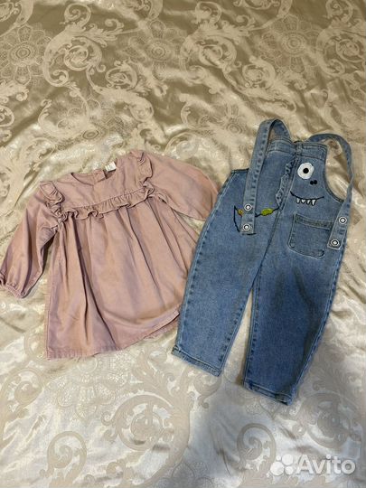 Детские вещи на девочку пакетом 80 Zara H&M Next