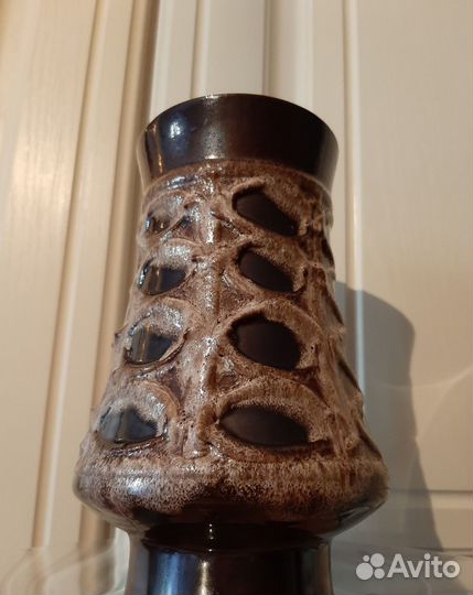 Строгая керамическая ваза, винтаж, ГДР, клеймо