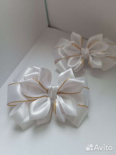 Бантики для волос в школу