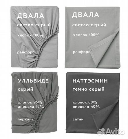 Простыни IKEA: все оттенки серого