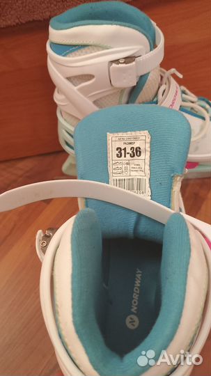 Коньки детские раздвижные 31-36