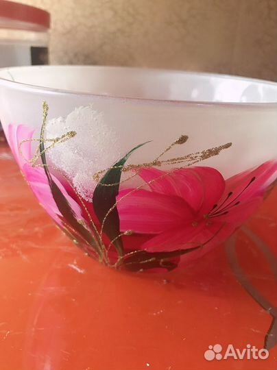 Ваза новая цветное стекло