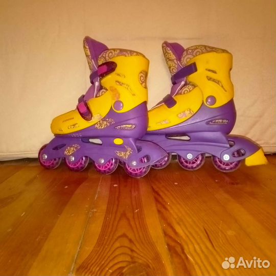 Роликовые коньки детские раздвижные
