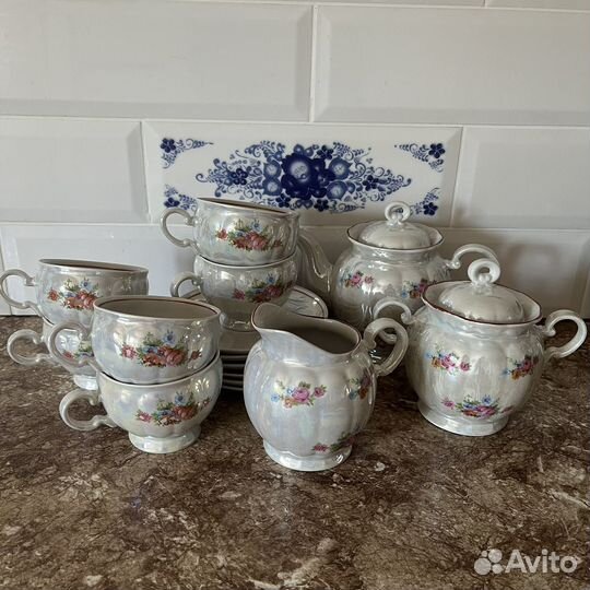 Фарфоровый чайный сервиз СССР