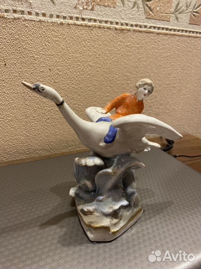 Гуси лебеди с Иванушкой СССР Дулево