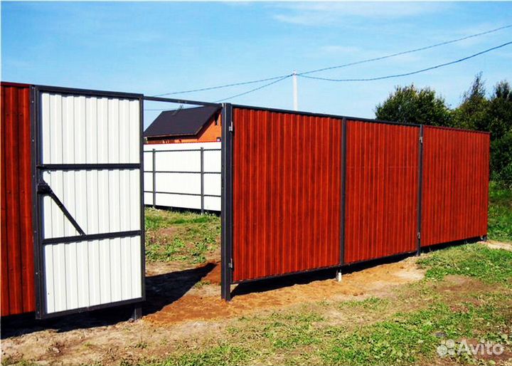 Заборы из профнастила