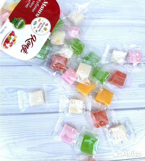 Конфетки ассорти (кубики) уп-500гр (шт)