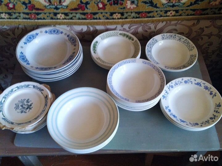 Тарелки глубокие и мелкие, новые СССР