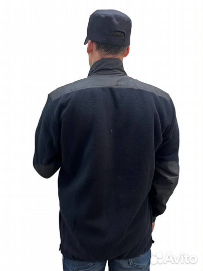 Кофта Полиции флисовая н\о,тёмно-синяя, на молнии