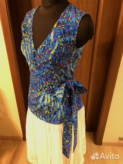 Блузка топ с запАхом 44