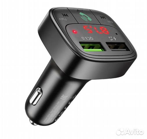 Фм модулятор (трансмиттер) hoco E59 c bluetooth