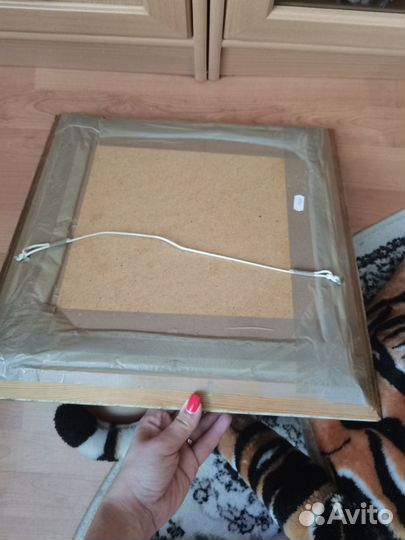 Картина вышитая крестом волки