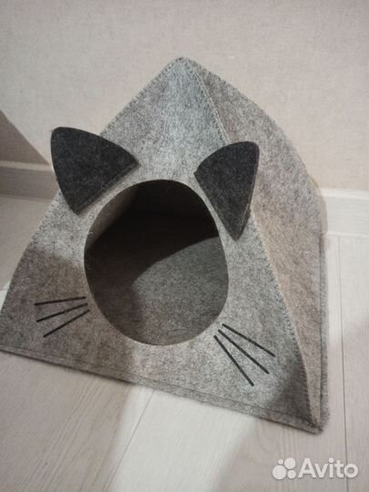 Домик для кошки + Когтеточка для кошки Лежанка