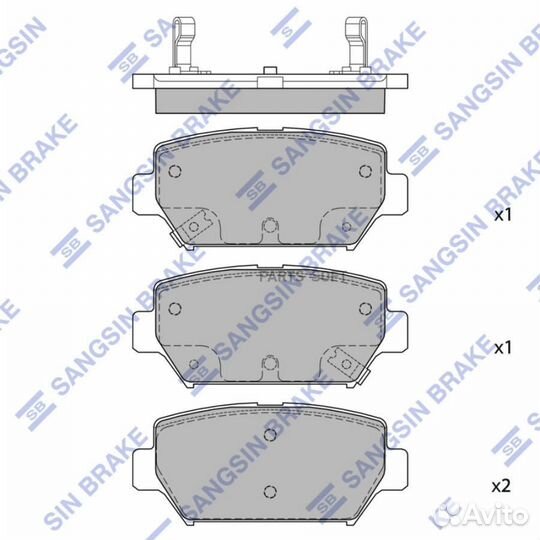 Sangsin brake SP4394 Колодки тормозные дисковые