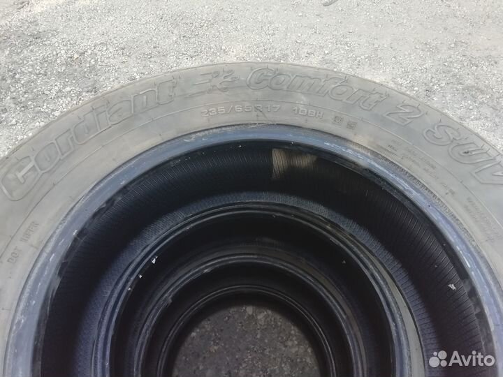 Резина летняя кордиант 235 65 17