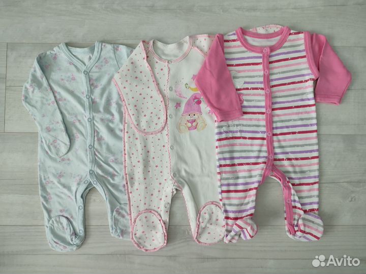 Детские вещи пакетом на девочку р.56-62