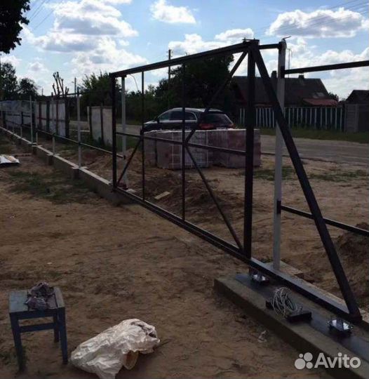 Откатные ворота свари сам