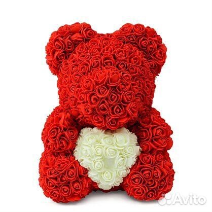 Мишка из роз 40 см
