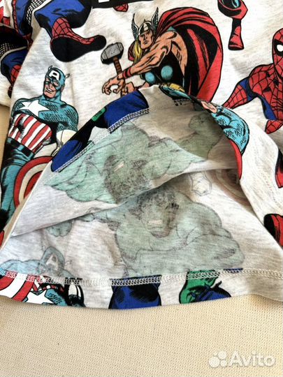 Комплект футболка и шорты h&m Marvel 92,98,110