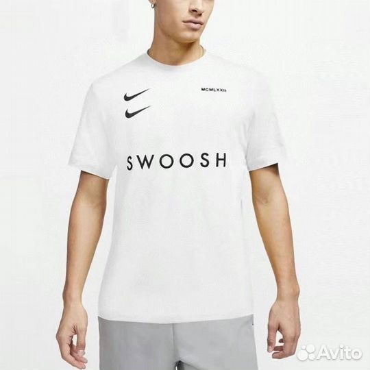 Nike Double Swoosh T-Shirt White L/XL