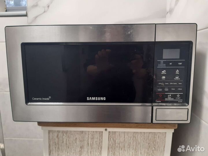 Микроволновая печь с грилем samsung ge73mr