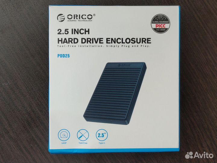 Внешний бокс для SSD/HDD 2.5