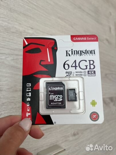 Карта памяти MicroSD 64GB