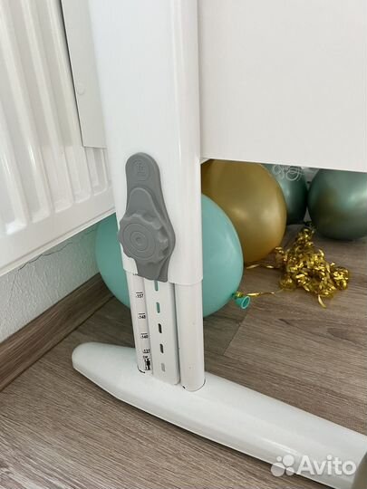 Парта растущая Дэми с тумбой 120х55х81,5 белая