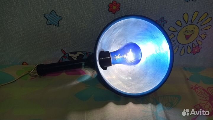 Синяя лампа для прогревания