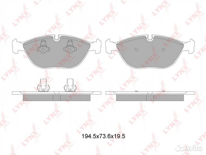 Колодки тормозные дисковые перед