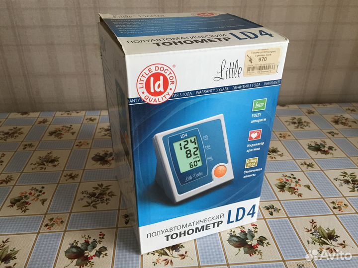 Полуавтоматический тонометр LD4