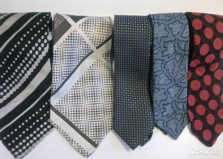 Галстуки, винтаж, СССР, 1950-60-е гг