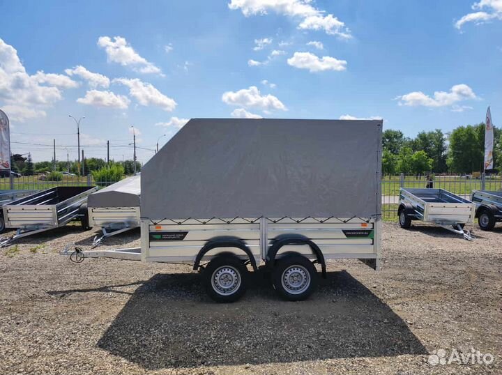 Прицеп двухосный 3 на 1.5 борта 50