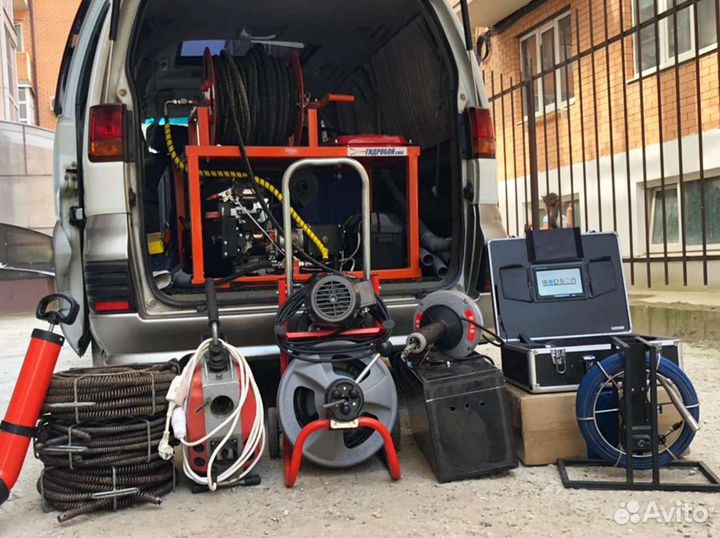 Прочистка канализации, устранение засоров