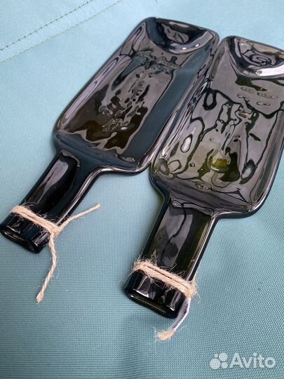 Тарелка из бутылки стекло