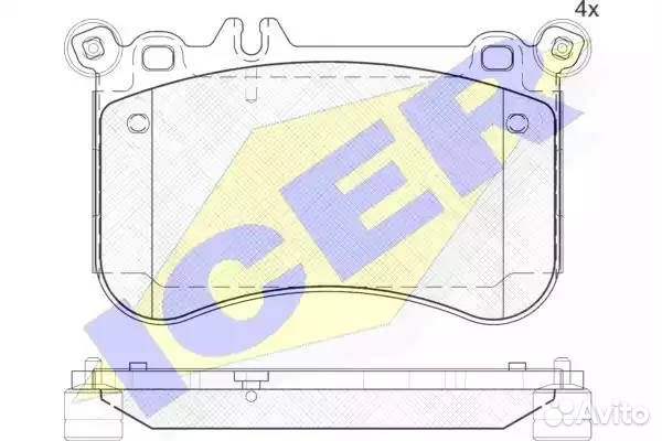 Колодки торм.дисковые