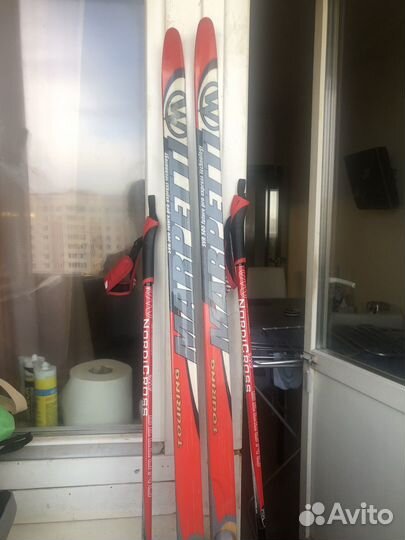 Лыжи marpetti murano 190см и лыжные палки 160см
