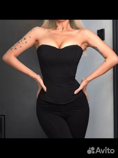 Корсет женский вечерний утягивающий на молнии 44