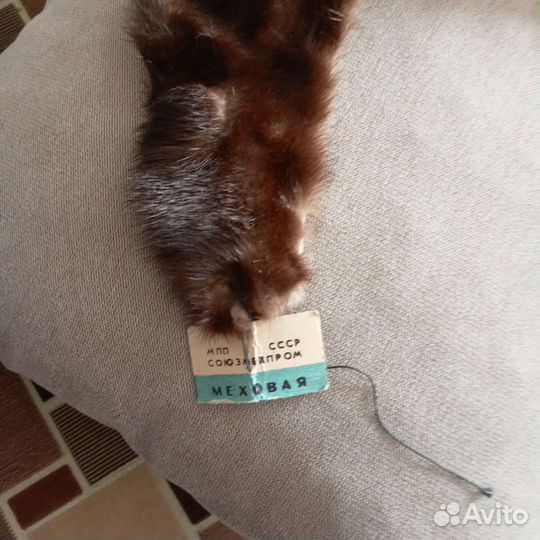 Меховой воротник норка