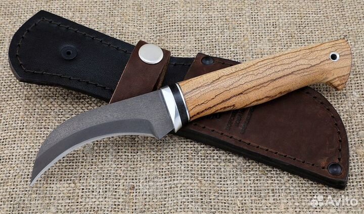 Нож Грибника сталь Х12мф рукоять зебрано